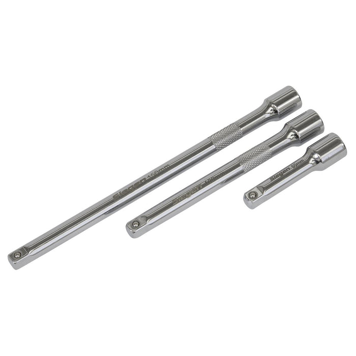 Seigen by Sealey Extension Bar Set 3pc 1/4"Sq Drive S0718 Seigen by Sealey  - Dynamic Drive