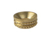 Forgefix Screw Cup Sockets Solid Brass Polished No. 8 Bag 100 ForgeFix - Dynamic Drive