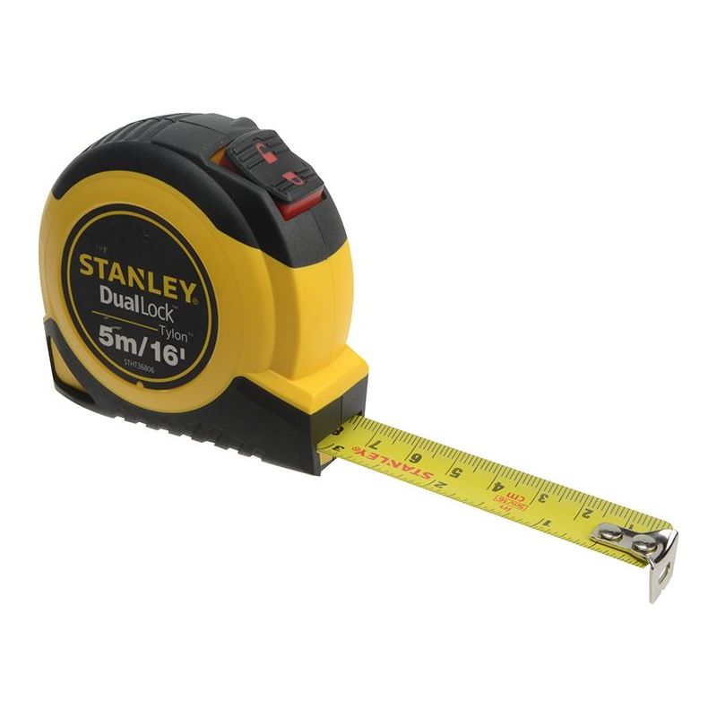Stanley® Hand Tools DualLock™ Tylon™ Pocket Tape 5m/16ft (Width 19mm) STANLEY® Hand Tools - Dynamic Drive