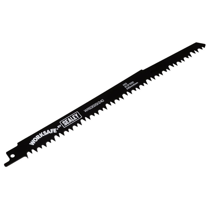 Sealey Reciprocating Saw Blade Wood 240mm 5tpi Pack of 5 WRS3029/240 Sealey - Dynamic Drive