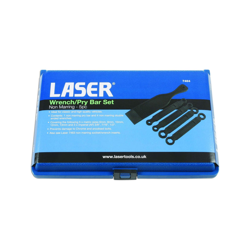Laser Non Marring Spanner & Pry Bar Set 5pc 7464 Laser - Dynamic Drive