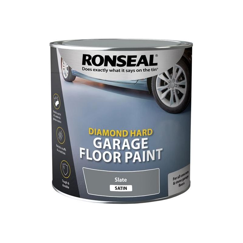 Ronseal Diamond Hard Garage Floor Paint Slate 2.5 litre Ronseal - Dynamic Drive