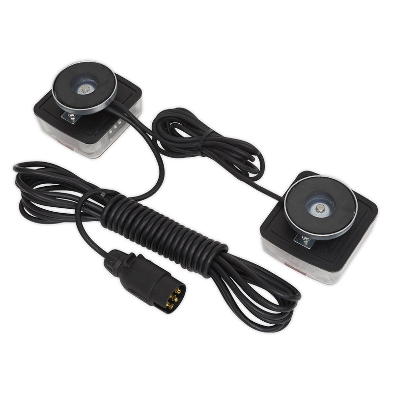 Sealey Rear Lighting Set Magnetic LED 12V TB18LEDMAG Sealey - Dynamic Drive