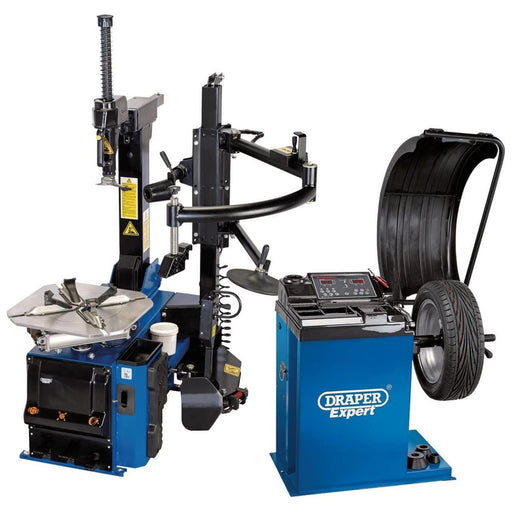 Draper Tyre Changer with Assist Arm and Wheel Balancer Kit 02152 Draper - Dynamic Drive