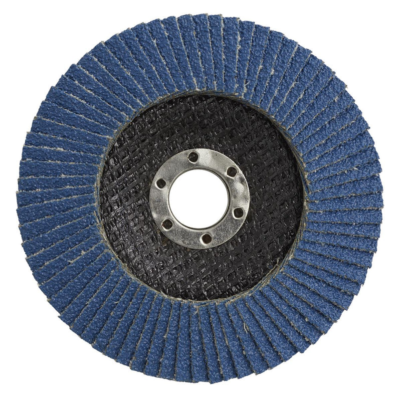 Sealey Flap Disc Zirconium 100mm 16mm Bore 60Grit FD10060 Sealey  - Dynamic Drive