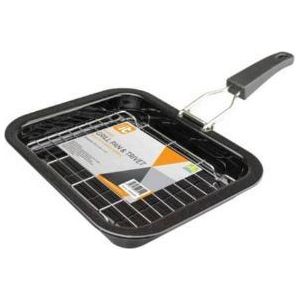 Via Mondo Enamel Grill Pan Small 28Cmx22Cmx4Cm 101DVE Via Mondo - Dynamic Drive