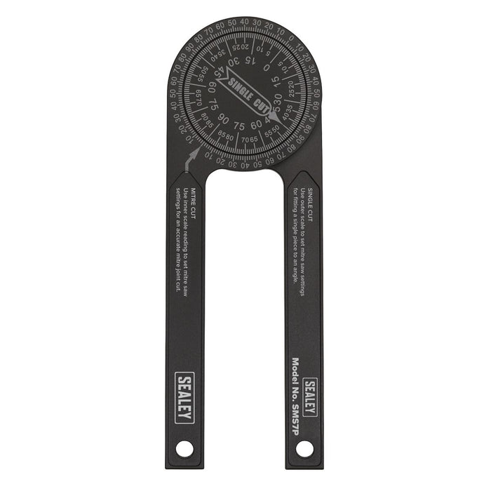 Sealey Mitre Saw Protractor Aluminium SMS7P Sealey - Dynamic Drive