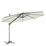 Dellonda Cantilever Parasol with 360 Rotation, Tilt & Cover 3m - Cream Dellonda - Dynamic Drive