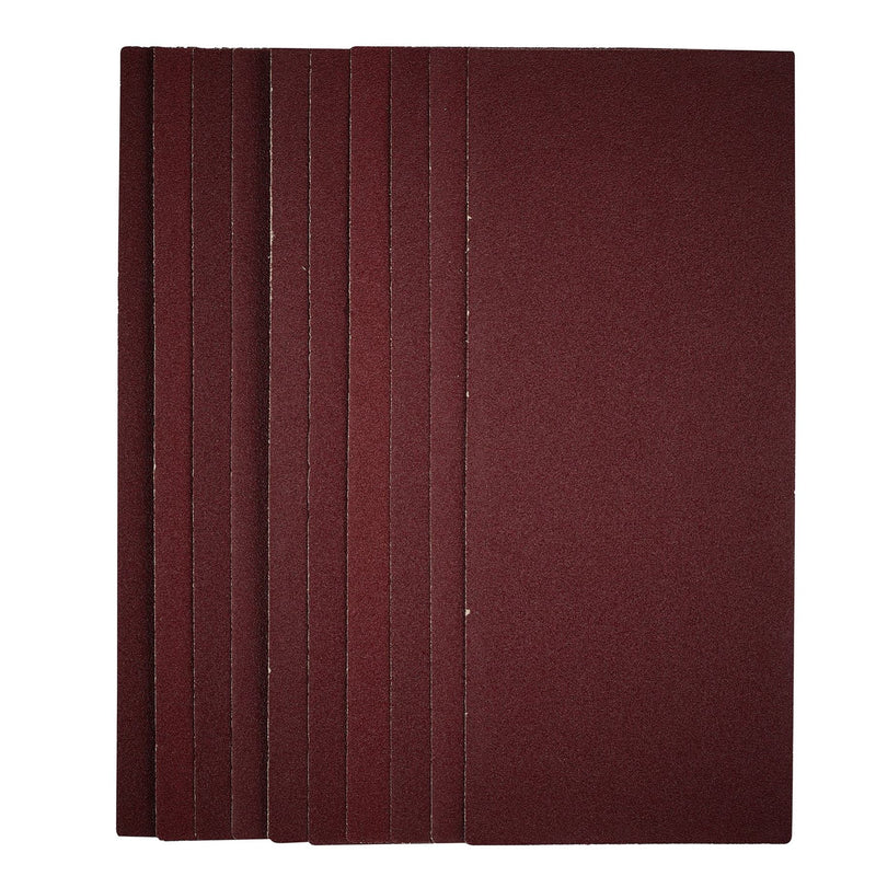 Draper 1/2 Sanding Sheets, 115 x 280mm, 80 Grit (Pack of 10) 56329 Draper - Dynamic Drive