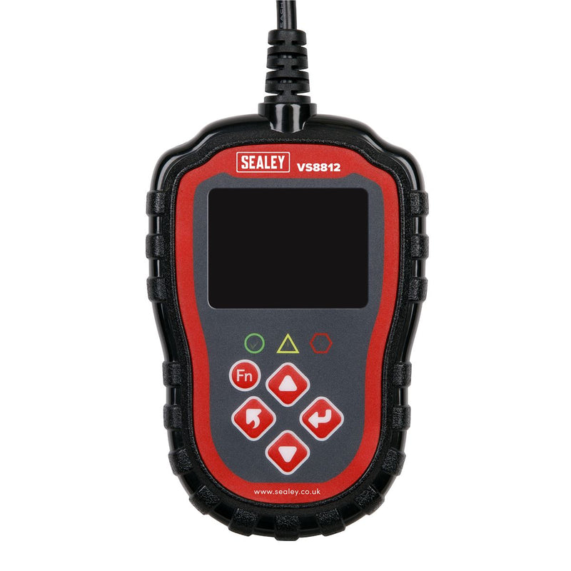 Sealey EOBD OBDII Code Reader Live Data Colour Screen MIL Light Reset Sealey  - Dynamic Drive