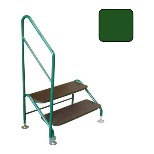 AG Free Standing 2 Tread Step (White/Green) for Caravan/Motorhome AG - Dynamic Drive