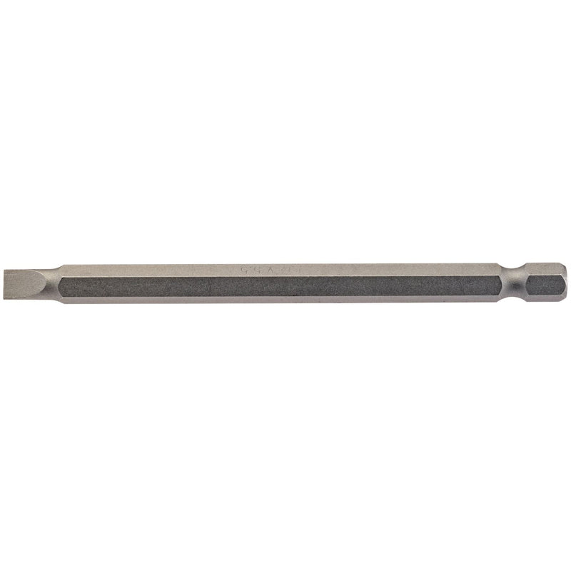 Draper Plain Slot Insert Bit, 5.5mm, 1/4" Hex, 100mm Long (Pack of 1) 64345 Draper - Dynamic Drive