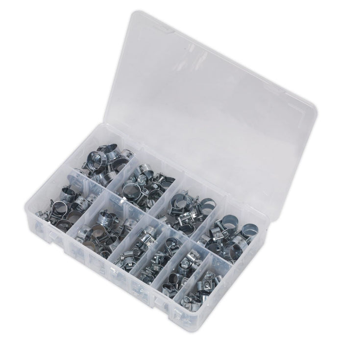 Sealey Mini Hose Clip Assortment 100pc AB042MH Sealey - Dynamic Drive