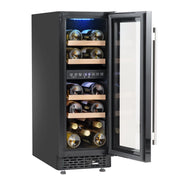 Baridi 17 Bottle Slim Wine Fridge & Cooler 30cm DH204 Baridi - Dynamic Drive