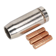 Sealey Conical Nozzle x 1 Contact Tip 0.6mm x 3 TB14 MIG953 Sealey  - Dynamic Drive