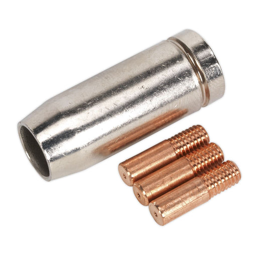 Sealey Conical Nozzle x 1 Contact Tip 0.6mm x 3 MB14 MIG953 Sealey - Dynamic Drive
