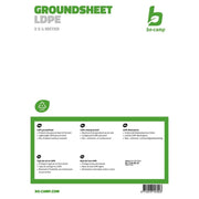 Bo-Camp Groundsheet Tarpaulin Transparent 4x3 Metres Bo-Camp - Dynamic Drive