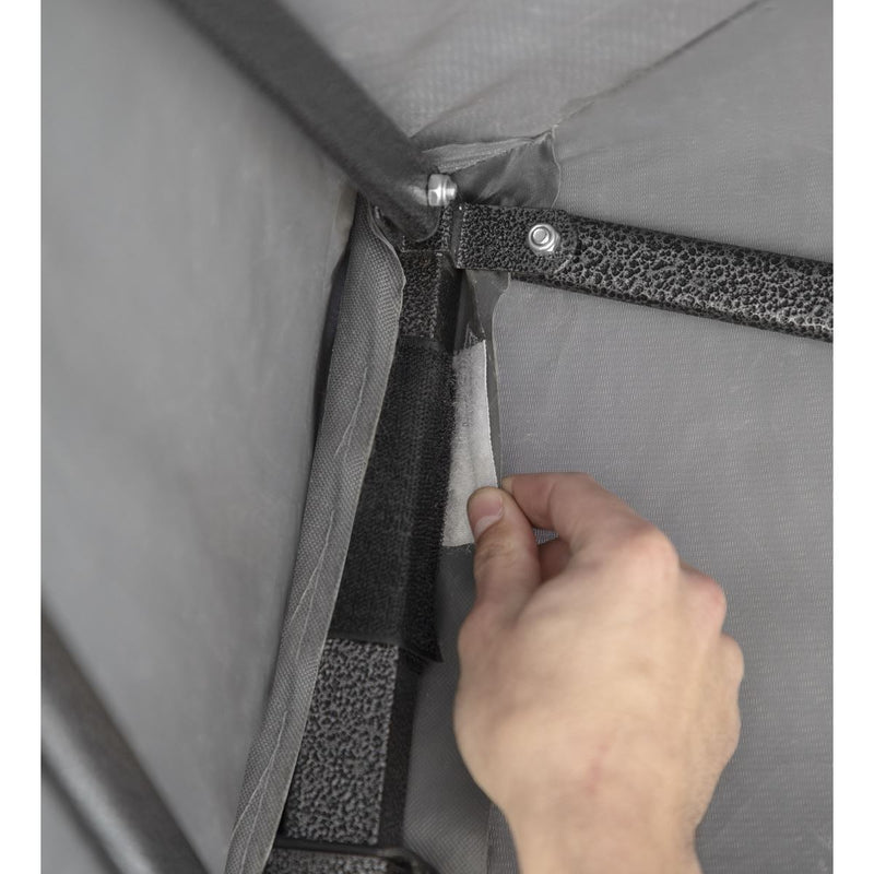 Dellonda 2x2m Pop-Up Gazebo Heavy Duty Carry Bag Rope Stakes & Weight Beige Dellonda - Dynamic Drive