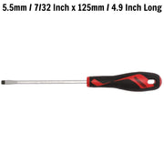 Teng Tools Flat Screwdriver 1.0 x 5.5 x 125mm L Hex Shaft Teng Tools - Dynamic Drive