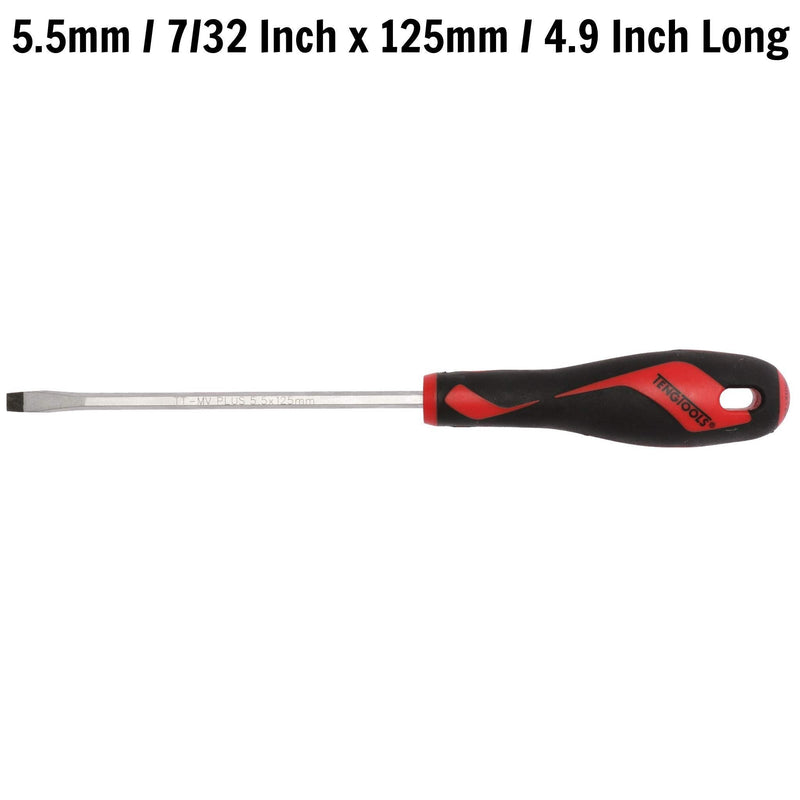 Teng Tools Flat Screwdriver 1.0 x 5.5 x 125mm L Hex Shaft Teng Tools - Dynamic Drive