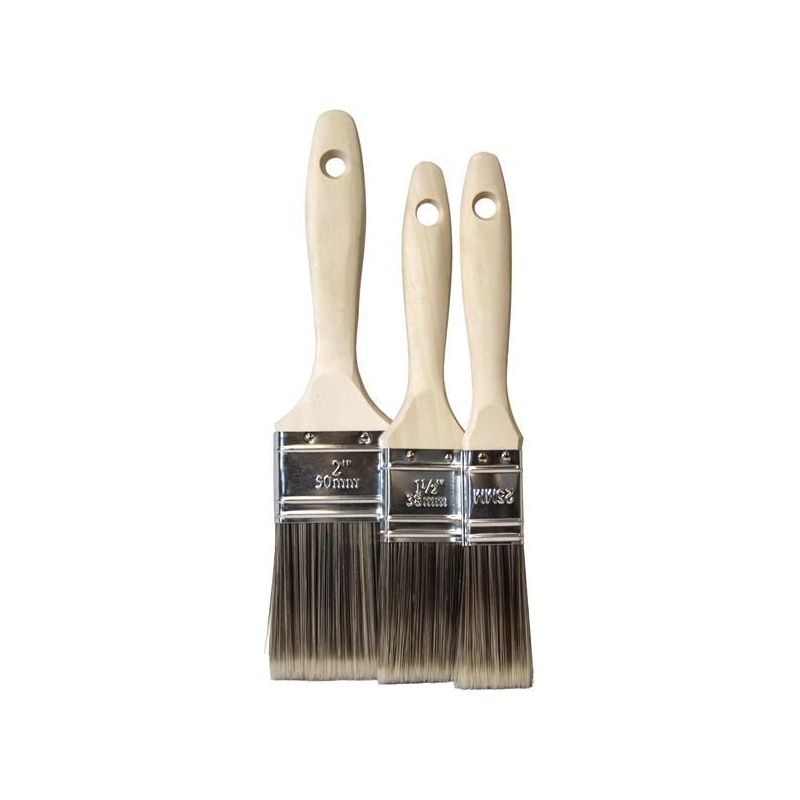 Faithfull Tradesman Synthetic Paint Brush Set, 3 Piece Faithfull - Dynamic Drive