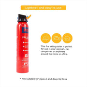0.6kg BC Dry Power Fire Extinguisher & Blanket Caravan Boat Home Fireblitz  - Dynamic Drive