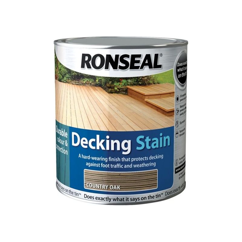 Ronseal Decking Stain Golden Cedar 5 litre Ronseal - Dynamic Drive