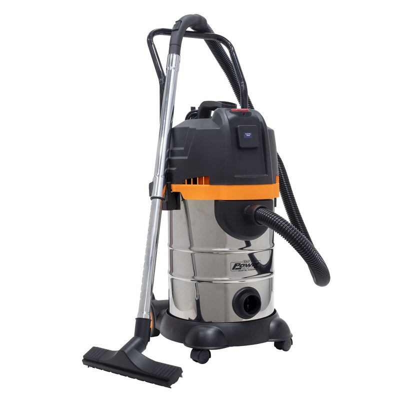 Sealey Vacuum Cleaner Cyclone Wet & Dry 30L Double Stage 1200W/230V PC300BL Sealey - Dynamic Drive