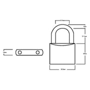 Squire LN4T Lion Brass Padlocks 5-Pin 40mm Twin Pack (2 x LN4KA) Squire - Dynamic Drive