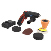 Sealey Cordless Mini Sander Polisher Kit 75mm 12V Lithium-ion Car Detailing Sealey  - Dynamic Drive