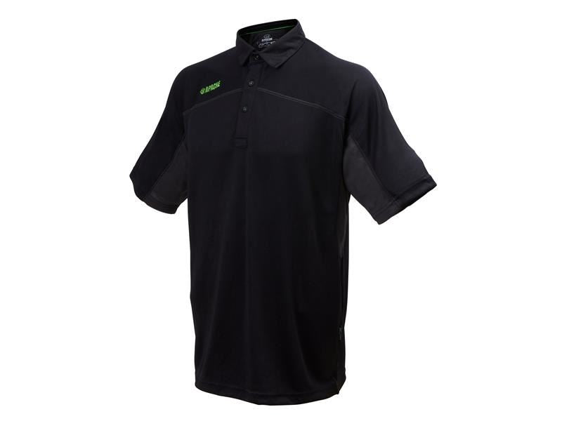Apache Langley Black Performance Polo Shirt - M (38/40in) Apache - Dynamic Drive