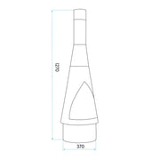 Dellonda Outdoor/Garden/Patio Conical Chiminea Fireplace Fire Pit Heater H127cm Dellonda - Dynamic Drive