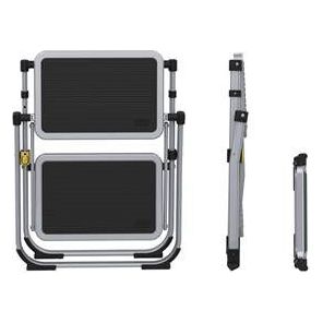Foldable Steel Double Step Compact Size Easy To Store 1504226 Via Mondo - Dynamic Drive