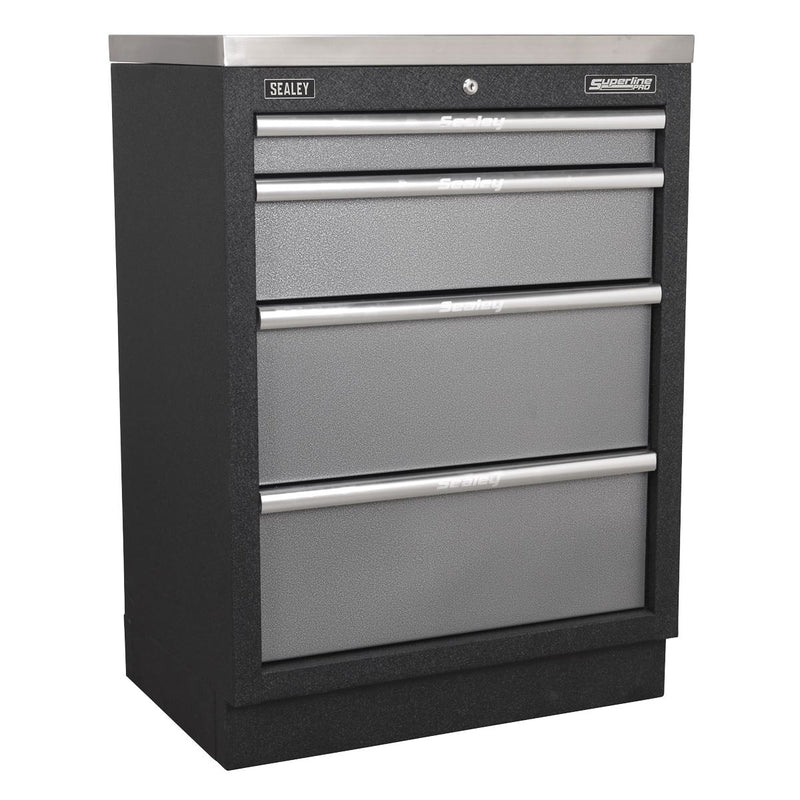 Sealey Modular 4 Drawer Cabinet 680mm APMS51 Sealey - Dynamic Drive