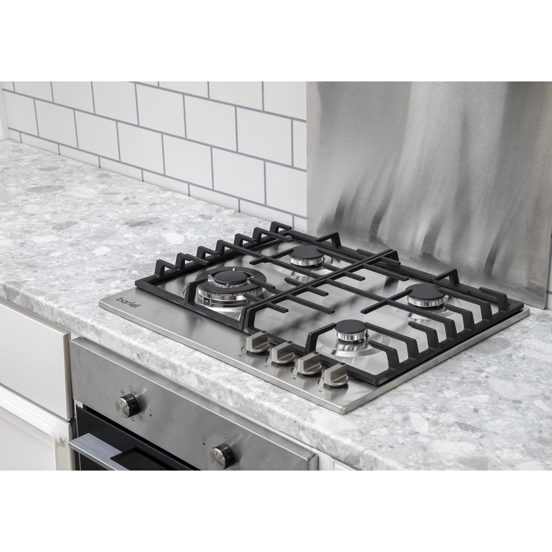 Baridi Gas Hob with 4 Cooking Zones 60cm - Stainless Steel DH225 Baridi - Dynamic Drive