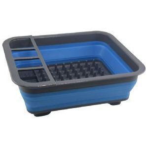 Via Mondo Dishrack Foldable Blue/Grey 1165185 Via Mondo - Dynamic Drive