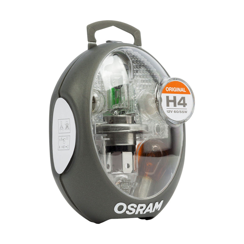 Osram CLKMH4 Minibox H4 mobile lamp replacement headlamp +5 spare lamps +3 flat Osram - Dynamic Drive