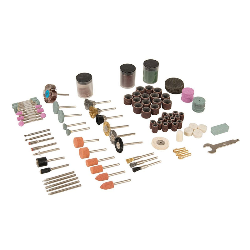 Silverline Rotary Tool Accessory Kit 216pce 3.17mm Mandrel Silverline - Dynamic Drive