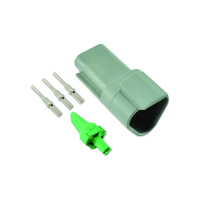 Connect Deutsch 3 Pin Receptacle Connector Kit 5pc 37505 Tool Connection - Dynamic Drive