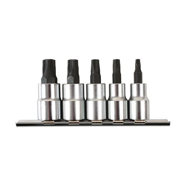 Laser Mortorq Socket Bit Set 3/8"D 5pc 6768 Laser - Dynamic Drive