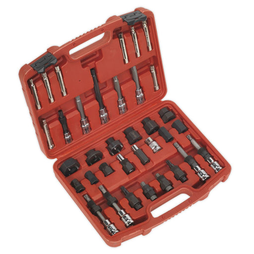 Sealey Alternator Freewheel Pulley Removal Set 35pc SX404 Sealey - Dynamic Drive