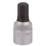 Draper Elora Hexagon Screwdriver Socket, 1/4" Sq. Dr., 6mm 11127 Draper - Dynamic Drive