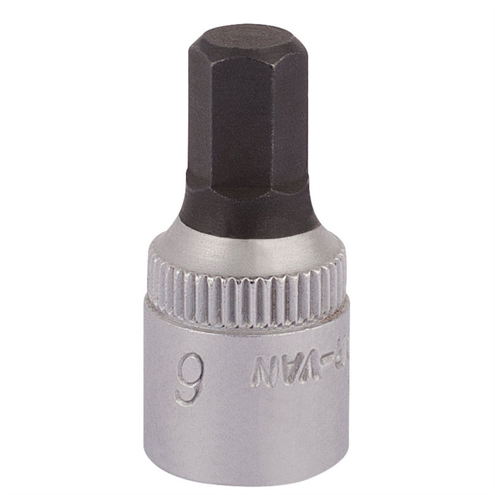 Draper Elora Hexagon Screwdriver Socket, 1/4" Sq. Dr., 6mm 11127 Draper - Dynamic Drive