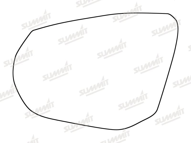 Summit Heated Base Plate With Standard Mirror Glass fits Audi Q2 16 on LHS Summit - Dynamic Drive