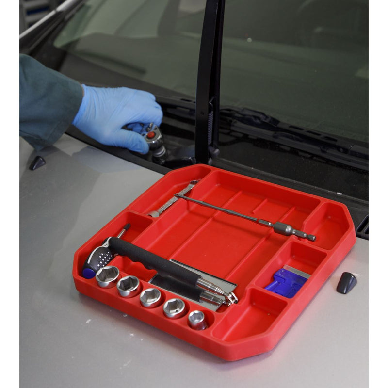 Sealey Flexible Tool Tray Non-Slip 275 x 225 x 30mm APNST2 Sealey - Dynamic Drive