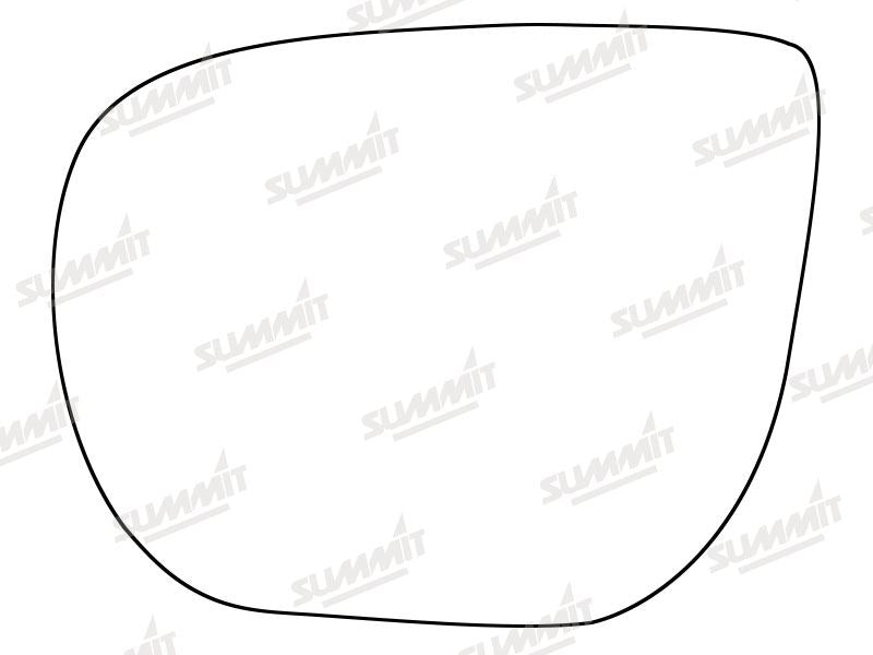 Summit Stick-On Standard Mirror Glass fits Hyundai Santa Fe 12 on LHS Summit - Dynamic Drive
