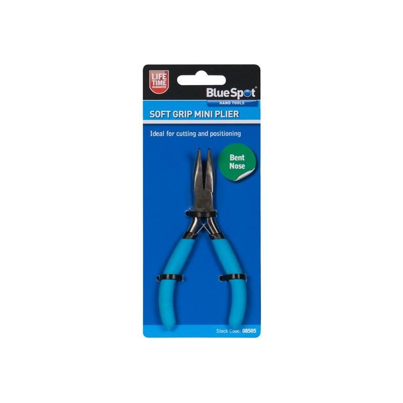 Bluespot Tools Soft Grip Mini Bent Nose Pliers BlueSpot Tools - Dynamic Drive