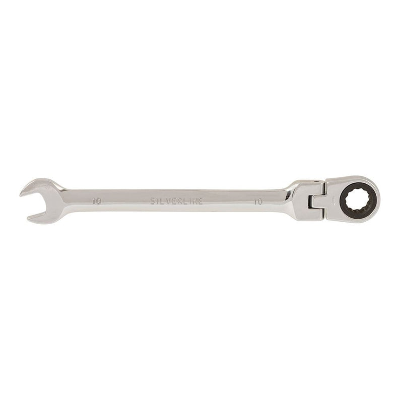 Silverline Flexible Head Ratchet Spanner 10mm Silverline - Dynamic Drive