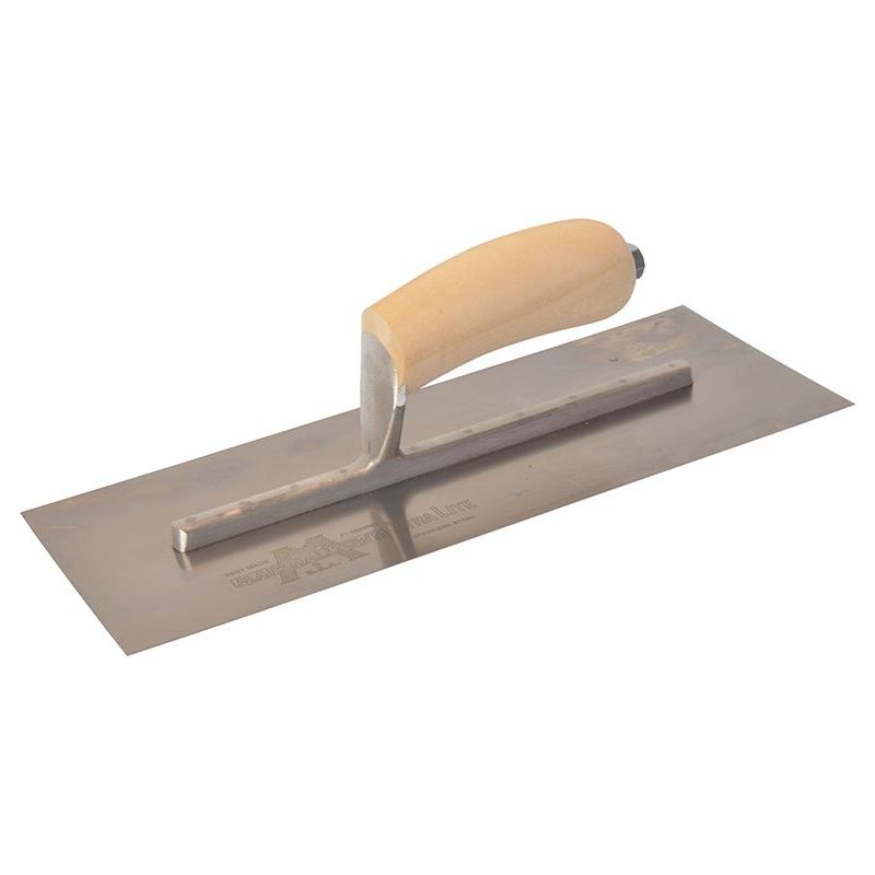 Marshalltown MXS13SS Plasterer's Finishing Trowel Stainless Steel Wooden Handle 13 x 5in Marshalltown - Dynamic Drive