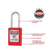 Master Lock Lockout Padlock – 35mm Body & 4.76mm Stainless Steel Shackle Master Lock - Dynamic Drive